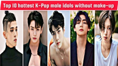 Top 10 hottest k-pop male idols without make-up in 2024